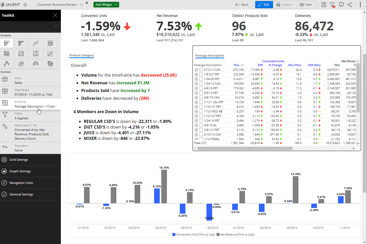 screenshot of Margin Minder